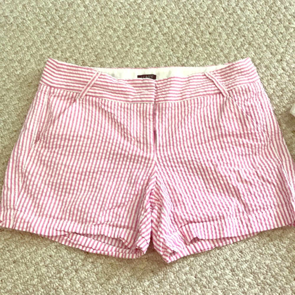 J Crew City Fit Striped Shorts